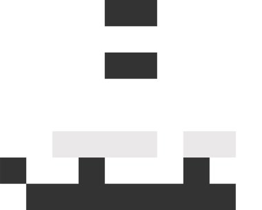 Piksel Sanat Buz Pateni Vektörü İllüstrasyonu