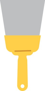 Spatula İnşaat Aracı Vektör İllüstrasyonu