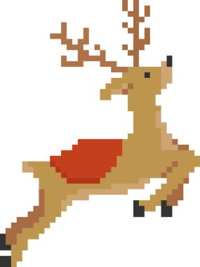 Piksel Sanat Geyiği Gösterimi