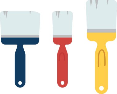 Boya Fırçası Set Vektörü İllüstrasyonuName