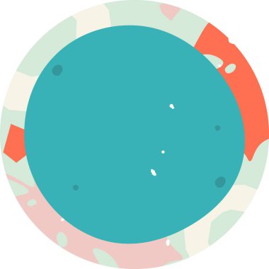 Vurgulama Hikayesi Sosyal Medya Yuvarlak Vektör İllüstrasyonu