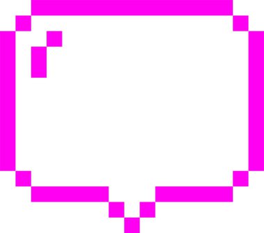 Asit Neon Konuşması Kabarcık Piksel Sanat Vektörü İllüstrasyonu