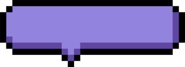 Piksel Sanat Konuşması Kabarcık Vektörü İllüstrasyonu