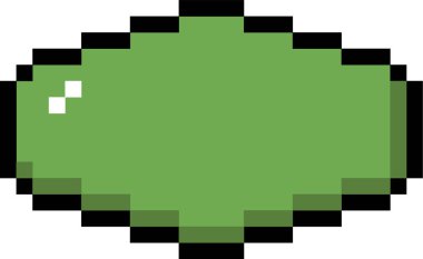 Piksel Sanat Oval Konuşma Kabarcık Vektörü İllüstrasyonu