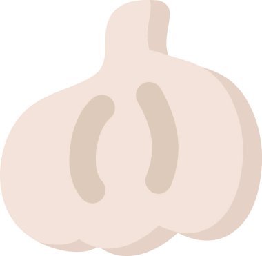 El yapımı Sarımsak Sebze Vektörü İllüstrasyonu