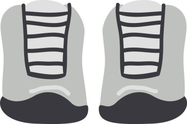 Spor Ayakkabıları Ayakkabı Vektörü İllüstrasyonu