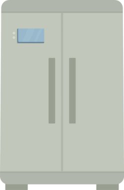 Çift kapılı buzdolabı vektör çizimi