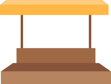 Sokak Çiftçisi Alışveriş Mağazası Vektör İllüstrasyonu