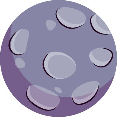 Evrendeki Gezegen Vektör İllüstrasyonu