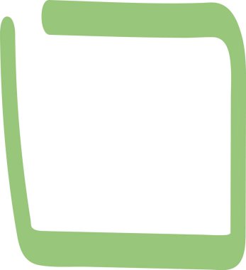 Kare Çerçeve Doodle Vektör İllüstrasyonu