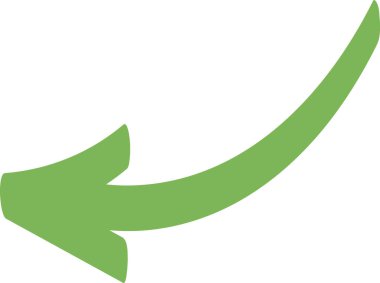 Doodle Arrow Fırça Vektörü İllüstrasyonu