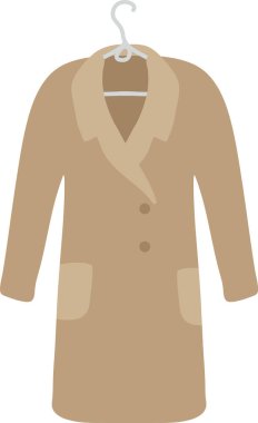 Asılı Vektör Resimleri Üzerine El Çizimi Ceket