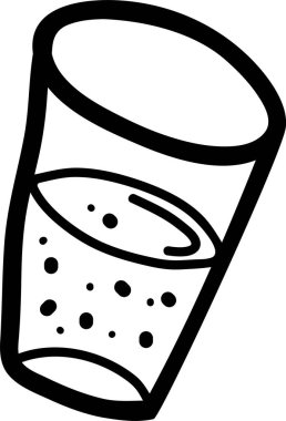 Su vektörü resimli Doodle Kupası