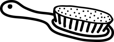 Doodle Diş Fırçası Vektörü İllüstrasyonu