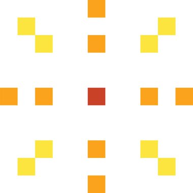 Piksel Yıldızı Işıltı Vektör İllüstrasyonu