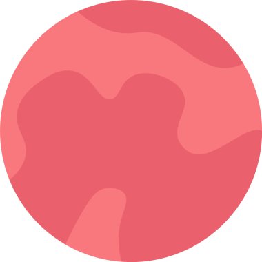 Uzay gezegen simge vektör çizim