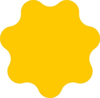 Geometrik Yıldız Şekil Vektörü İllüstrasyonu