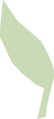 Yaprak Kağıt Kesiği Şekil Vektörü İllüstrasyonu