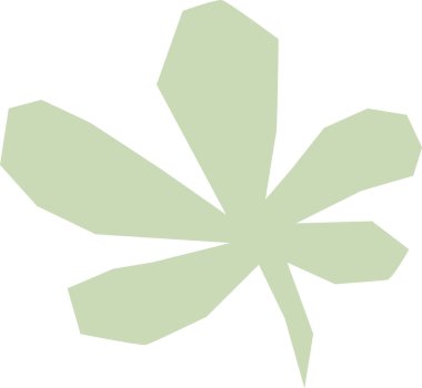 Yaprak Kağıt Kesiği Şekil Vektörü İllüstrasyonu