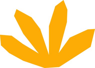 Çiçek Kağıt Kesiği Şekil Vektörü İllüstrasyonu