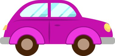 Retro Araba İllüstrasyon Vektörü İllüstrasyonu