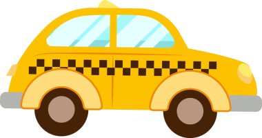 Taksi Taşıma Vektörü İllüstrasyonu