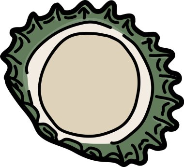 Kullanılan Cam Şişesi Lid Vektör İllüstrasyonu