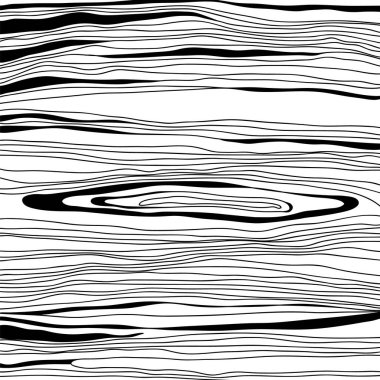 Ahşap Doku Lined Doodle Vektör İllüstrasyonu