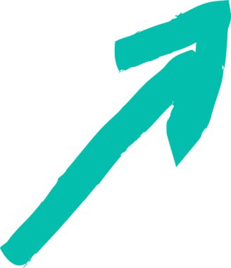 El çizimi ok vektör illüstrasyonu