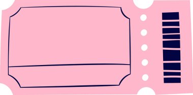 Kağıt Coupon Çerçeve Deseni Vektör İllüstrasyonu