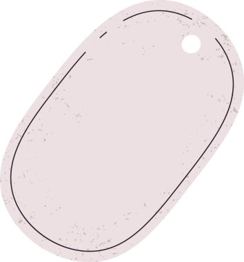 Boş Karton Kağıt Oval Fiyat Etiketi Vektör ResmiComment