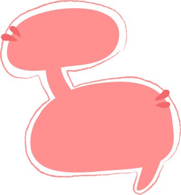 El Çizimi Çift Konuşma Kabarcık Vektörü İllüstrasyonu