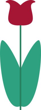 Halk İskandinav Çiçek Vektörü İllüstrasyonu