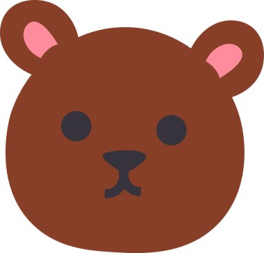 El Çekimi Ayı Surat Vektörü İllüstrasyonu