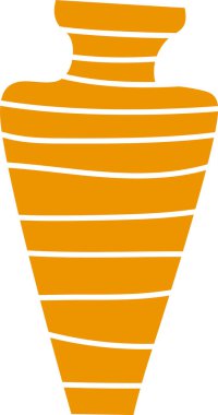 Eski El Çizimi Vazo Vektörü İllüstrasyonu