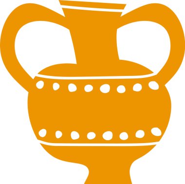 Eski El Çizimi Vazo Vektörü İllüstrasyonu