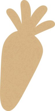 Paskalya Havucu Fiyat Etiketi Vektör İllüstrasyonu