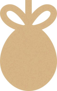 Yay Fiyatı Etiket Vektörü İllüstrasyonlu Paskalya Yumurtası