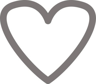 El Yazması Kalp Taslak Vektör ResmiComment