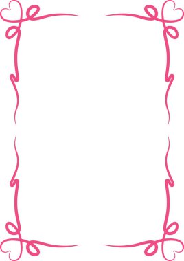 Kupa Vektörü İllüstrasyonlu El Çizimi Dalgalı Çerçeve