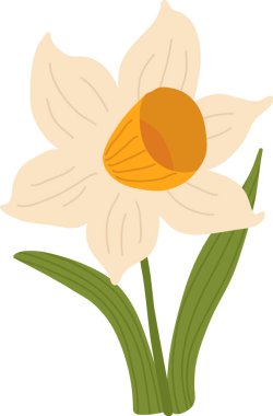 El Çizimi Yaban Çiçeği Şubesi Vektör İllüstrasyonu