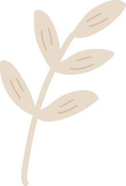 İskandinav Halk Sanatı Çiçek Şubesi Vektör İllüstrasyonu