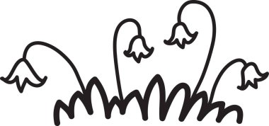 Çiçekli El Çekimi Çimeni Sıralı Vektör ResimleriComment