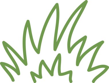 Doodle Çimen Çizgisi Çizim Vektörü ResmiComment