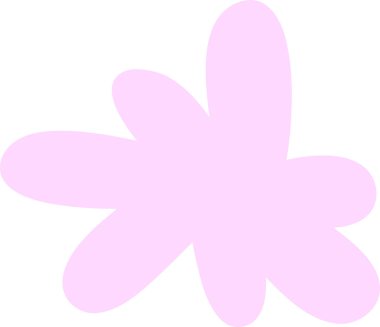 Basit El Çizimi Çiçek Vektörü İllüstrasyonu