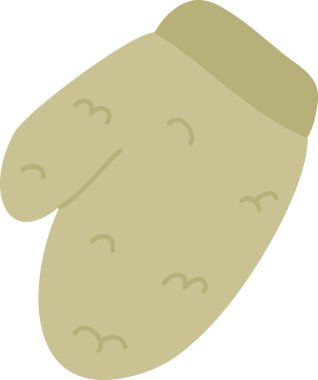 Bebek Kış Eldiveni Vektör İllüstrasyonu