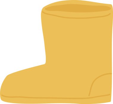 Çocuklar Sonbahar Ayakkabı Vektörü İllüstrasyonu