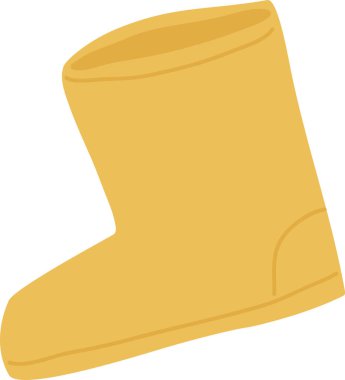 Çocuklar Sonbahar Ayakkabı Vektörü İllüstrasyonu