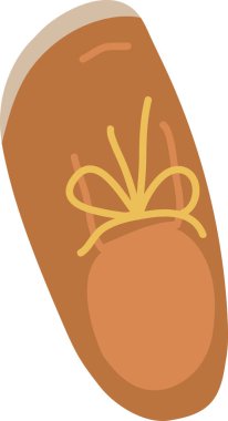 Çocuklar Yaz Ayakkabısı Vektörü İllüstrasyonu