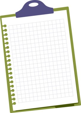 Tablet Vektör Resiminde İşaretli Sayfa